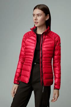 Chamarras Canada Goose Mujer México - Hybridge Lite Chaqueta De Plumas Rojos OR0459783
